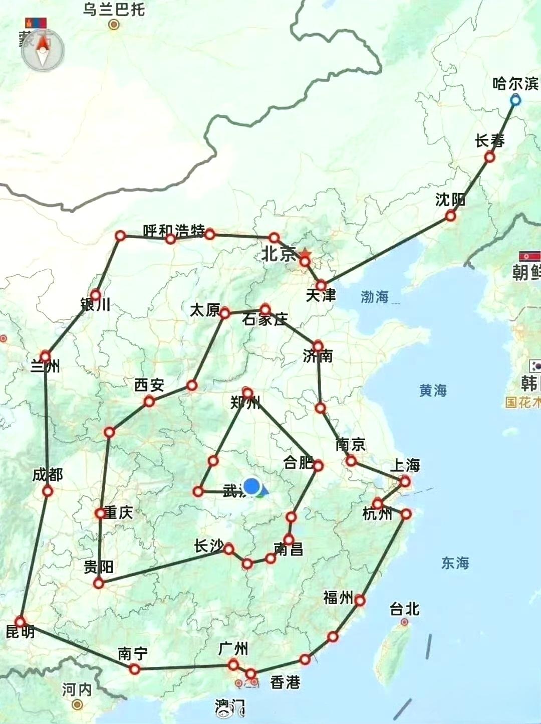 真正的环游中国。[思考]