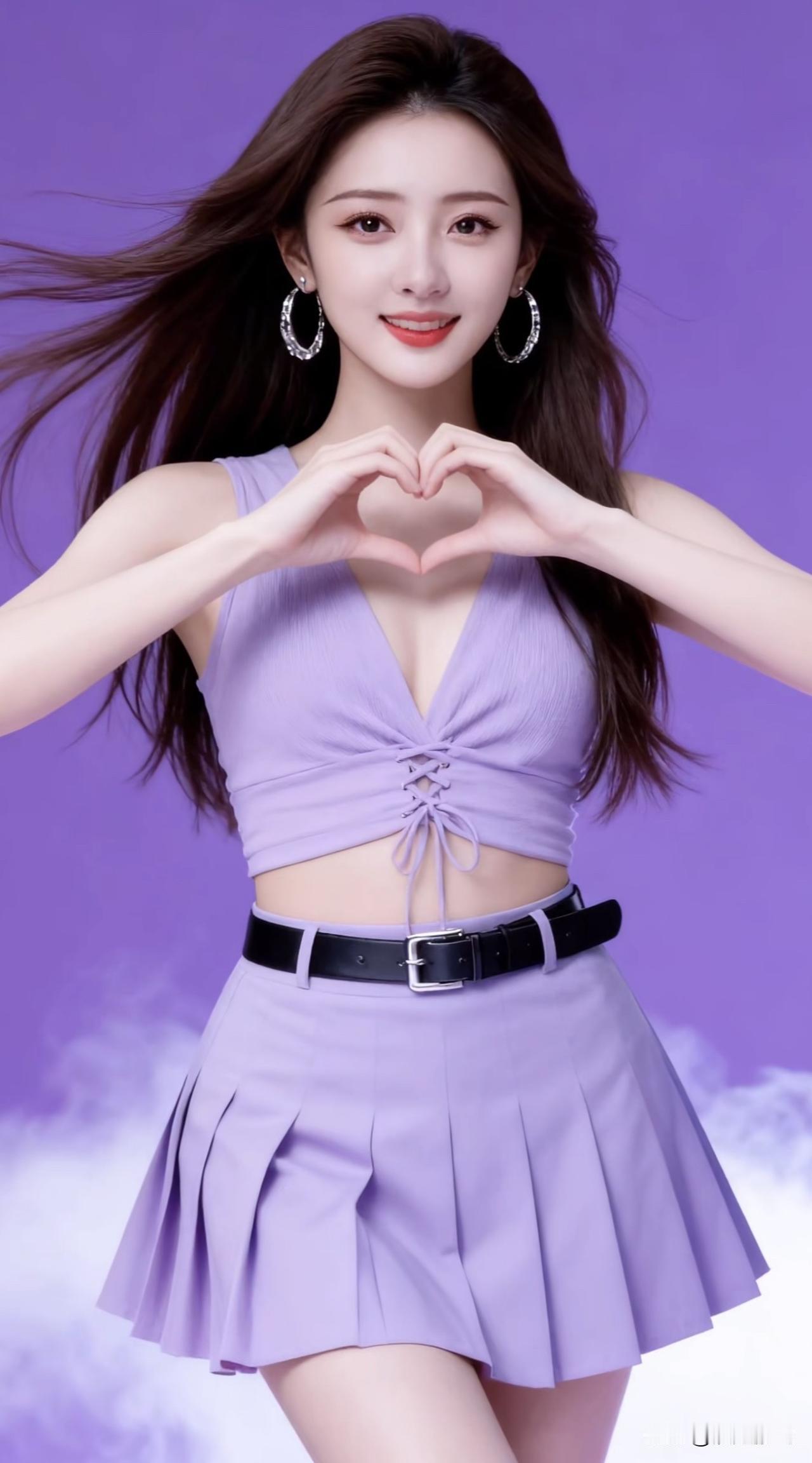 紫衣美人笑，心比花娇艳。紫衣佳人写真紫裘美人图紫调美人照紫裘美人图紫调美