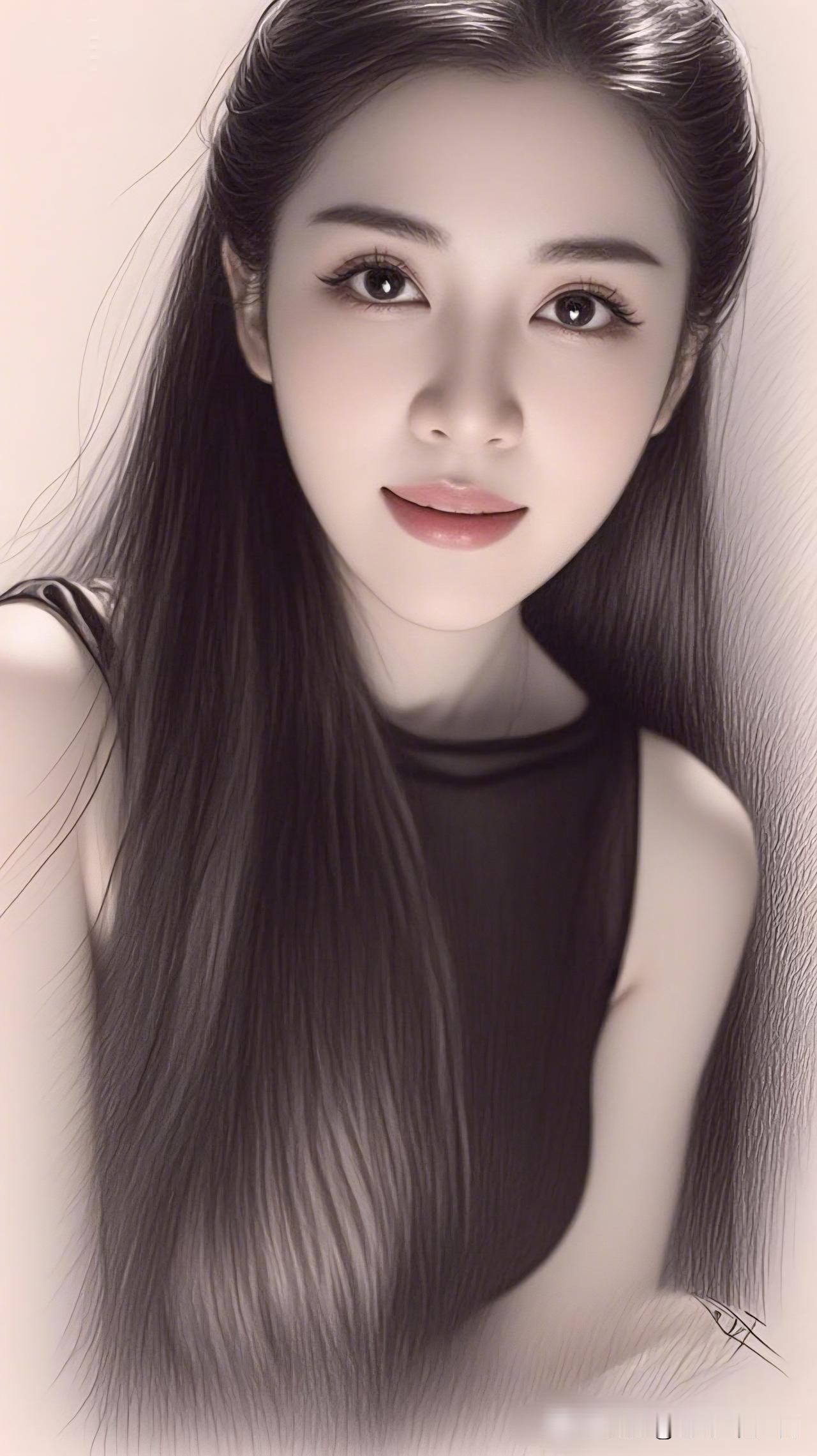 美人如画，岁月静好。在你的眼里什么照片最有魅力温柔甜美的少女插画，梦幻般的氛围