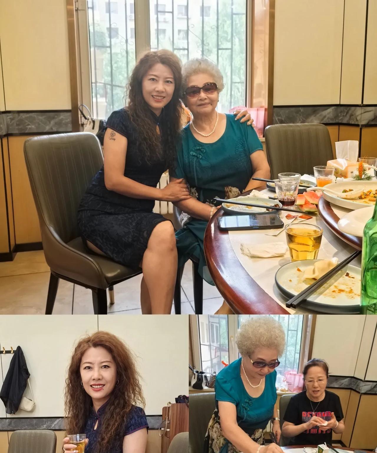 今天我做东，请亲戚们聚餐，感谢表姐姐夫们对老妈无微不至的关爱和照顾。亲戚们都喜