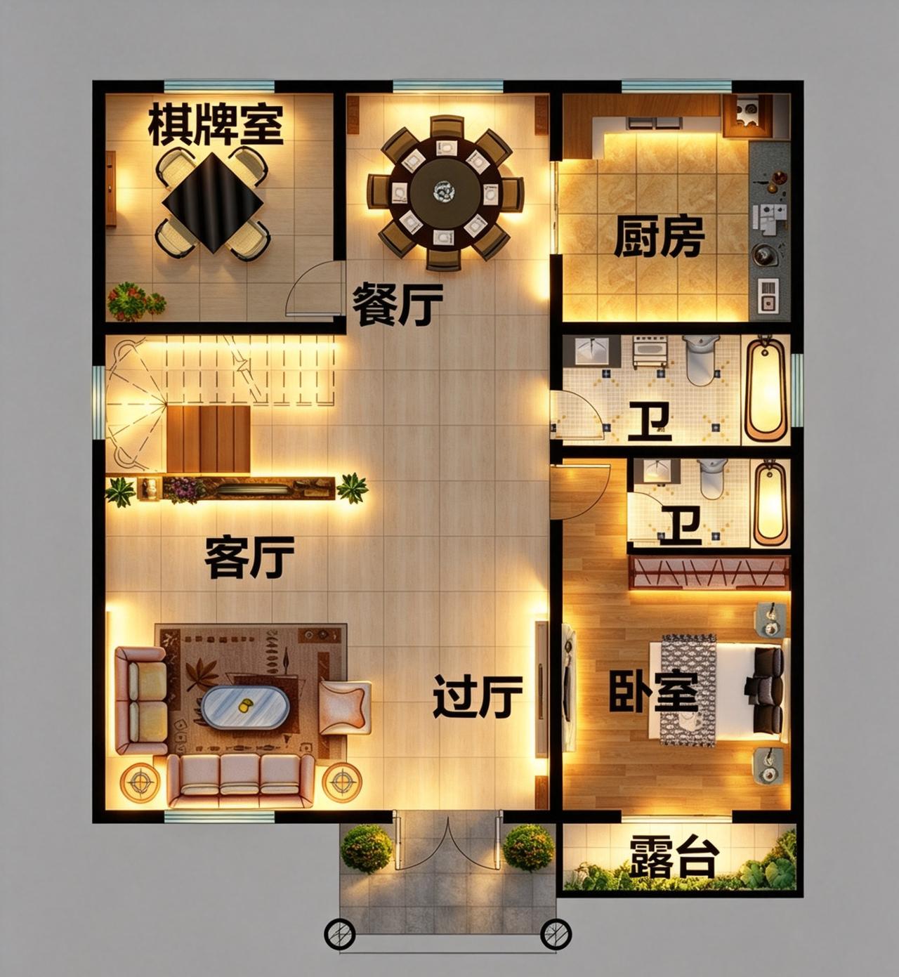 这种花园式农村别墅，大家觉得如何？别墅别墅设计农村自建房农村自建别墅