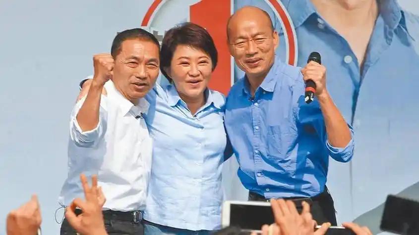 时隔八年，“秃子、汉子、燕子”台中再度合体。国民党台中市候选人江启臣宣布，1