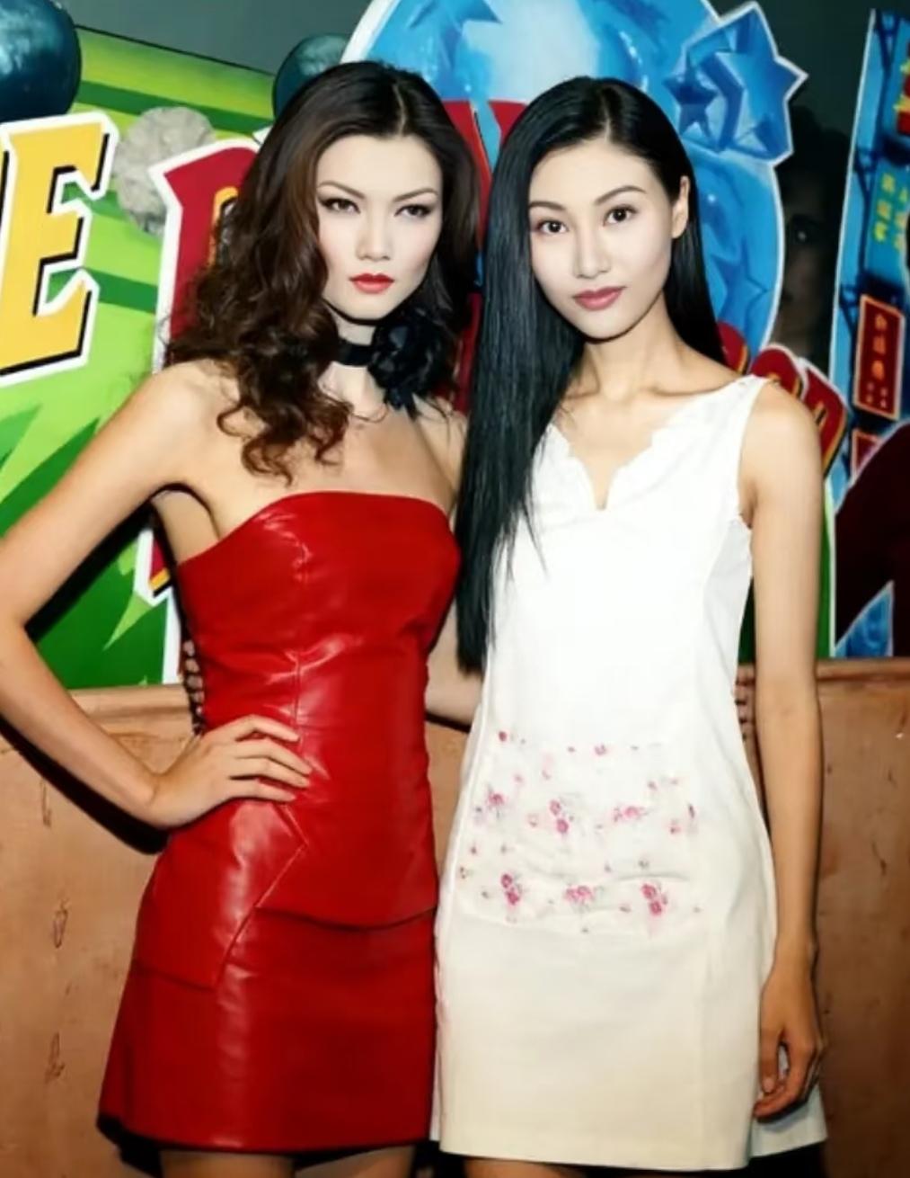 李嘉欣29岁那年和超模姜培琳同框合影，两人一对比，差距一下就出来了。李嘉欣