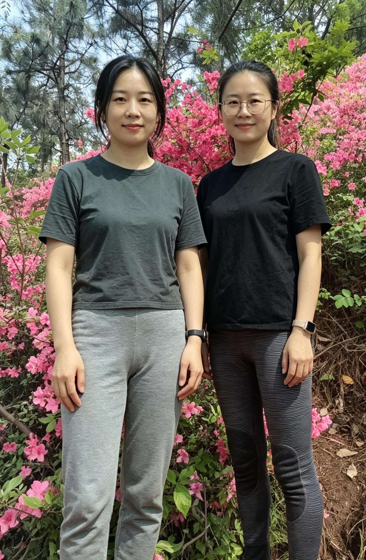 两张温柔的脸庞被同一片春光收藏杜鹃花在身后开得热烈你们的并肩让所有的喧嚣