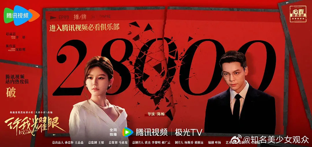 恭喜许我耀眼28000进入必看俱乐部，别的不说这个海报真的很好看​​​