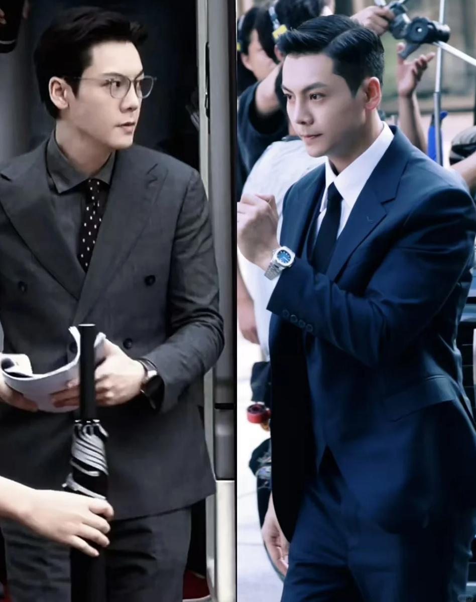 昨天看到陈伟霆在广州拍剧，发现了神奇的事，陈伟霆拍《许我耀眼》穿灰西装，这次