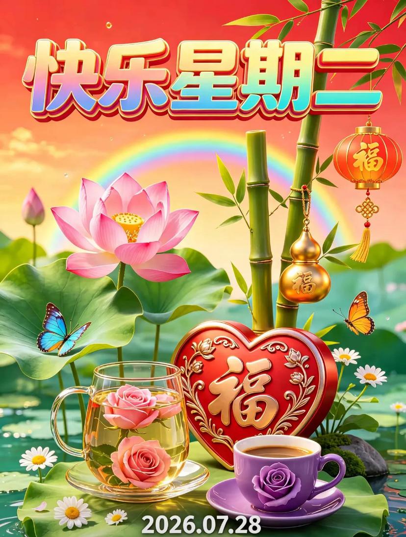 🌺2026年7月28日，心守平和，奔波逐梦，平安纳祥🌺🌈☀️周二早安！