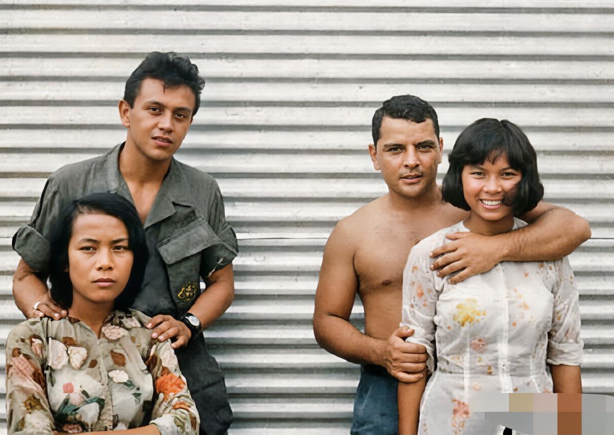 这些为美军服务的越南女子，大多美丽时尚。