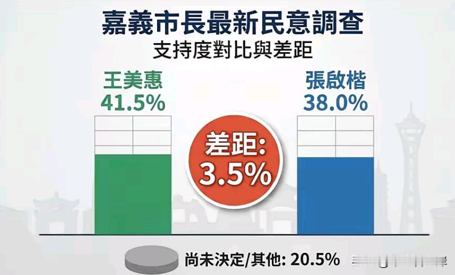 蓝营礼让张启楷，民调显示依然难以守住嘉义岛内地方选举持续升温，在嘉义市根据最