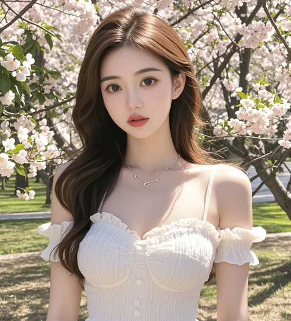 樱花树下，佳人衣袂飘香远