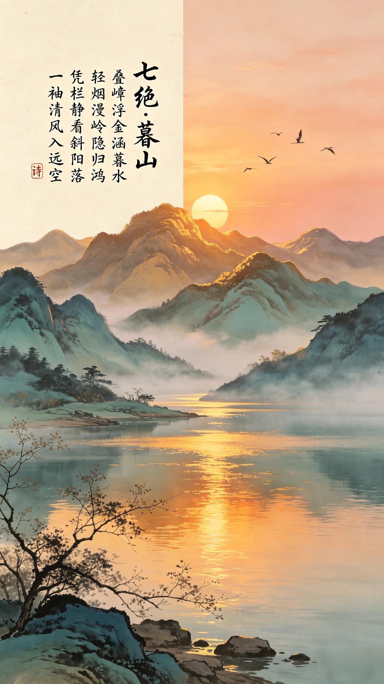 看过无数风景才懂：最美的治愈，藏在落日山间人到一定时候，就不爱追逐喧嚣热闹