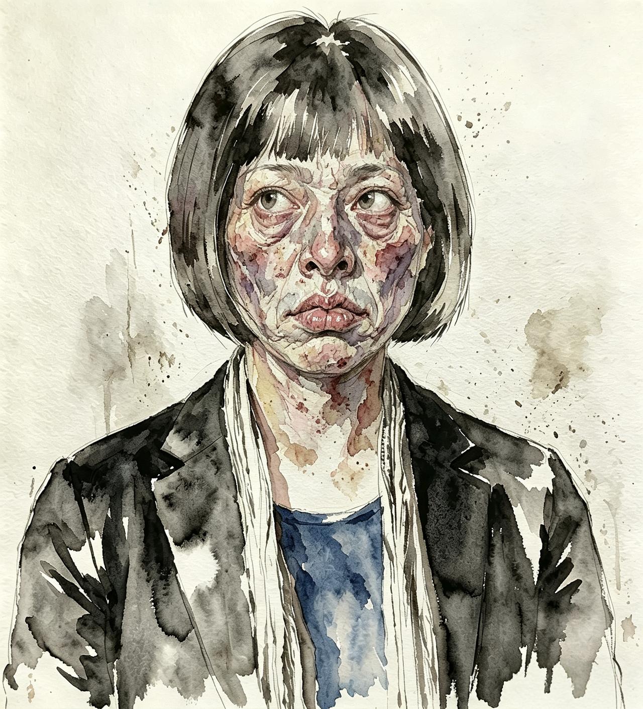 豆包都比这个美院教授有审美！事情是这样的，我让豆包仿照教授画得清洁女工（图3
