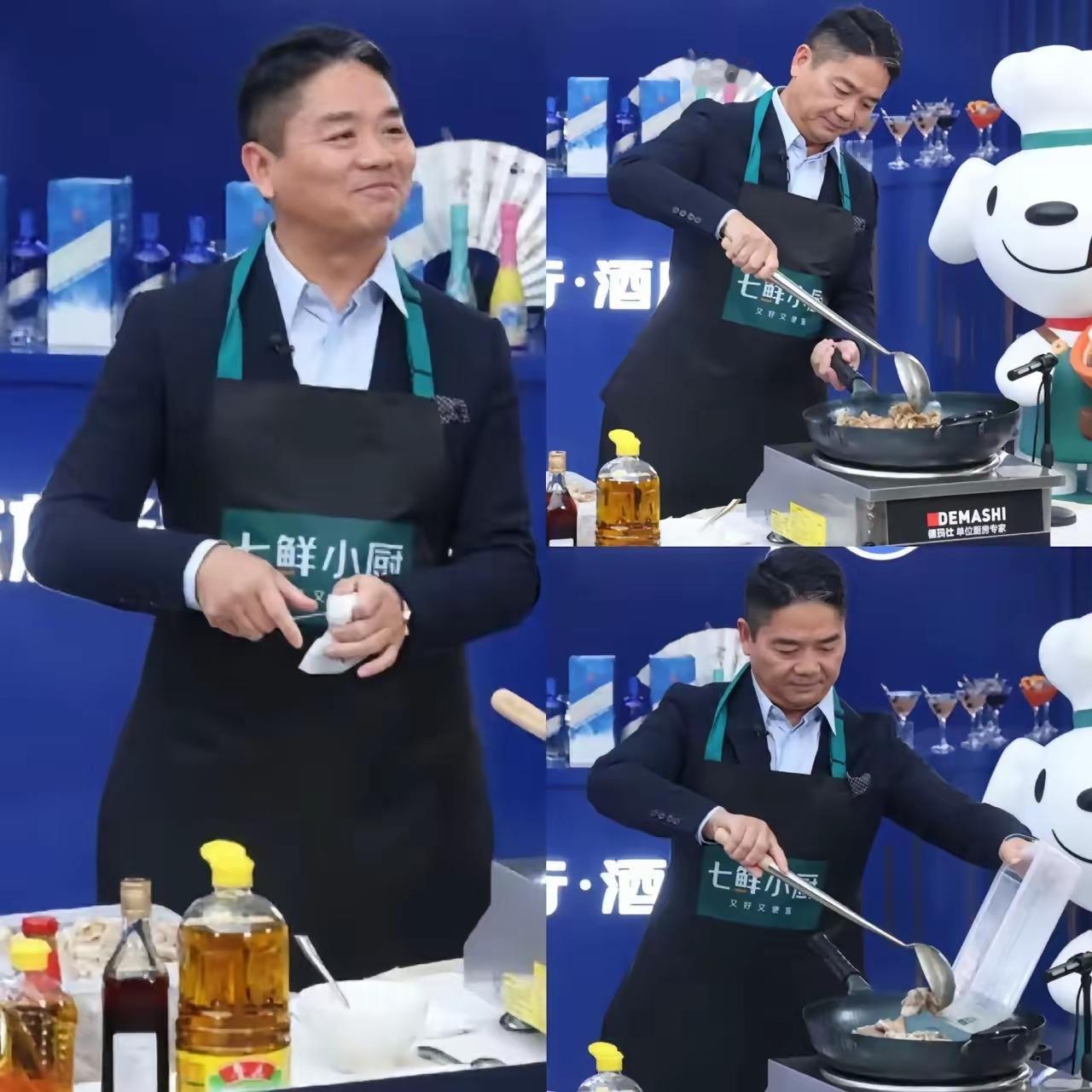 果然情商高是真的有用！不信你看东哥，在直播炒菜秀手艺时，一句“罗永浩浩哥”，