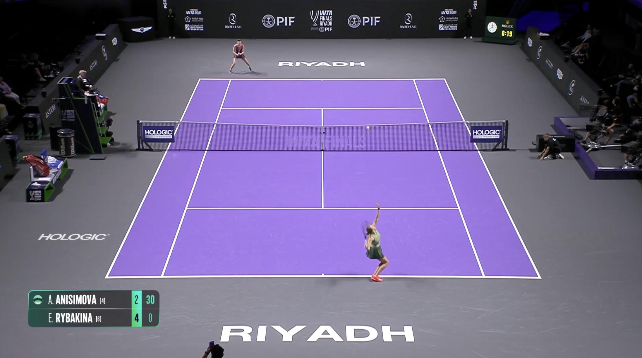 WTA今年总决赛+10站1000赛的直播视角，大家看哪个最舒服？📺利雅得wta