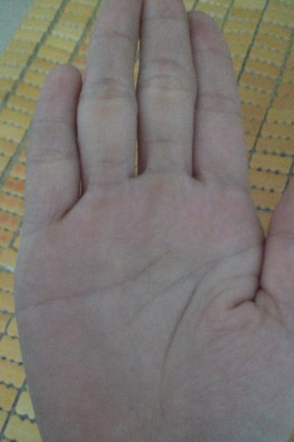 事业线开端岛纹连接,目前应处于待业或不稳定阶段.