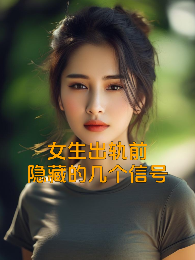 女生出轨前，隐藏的几个信号