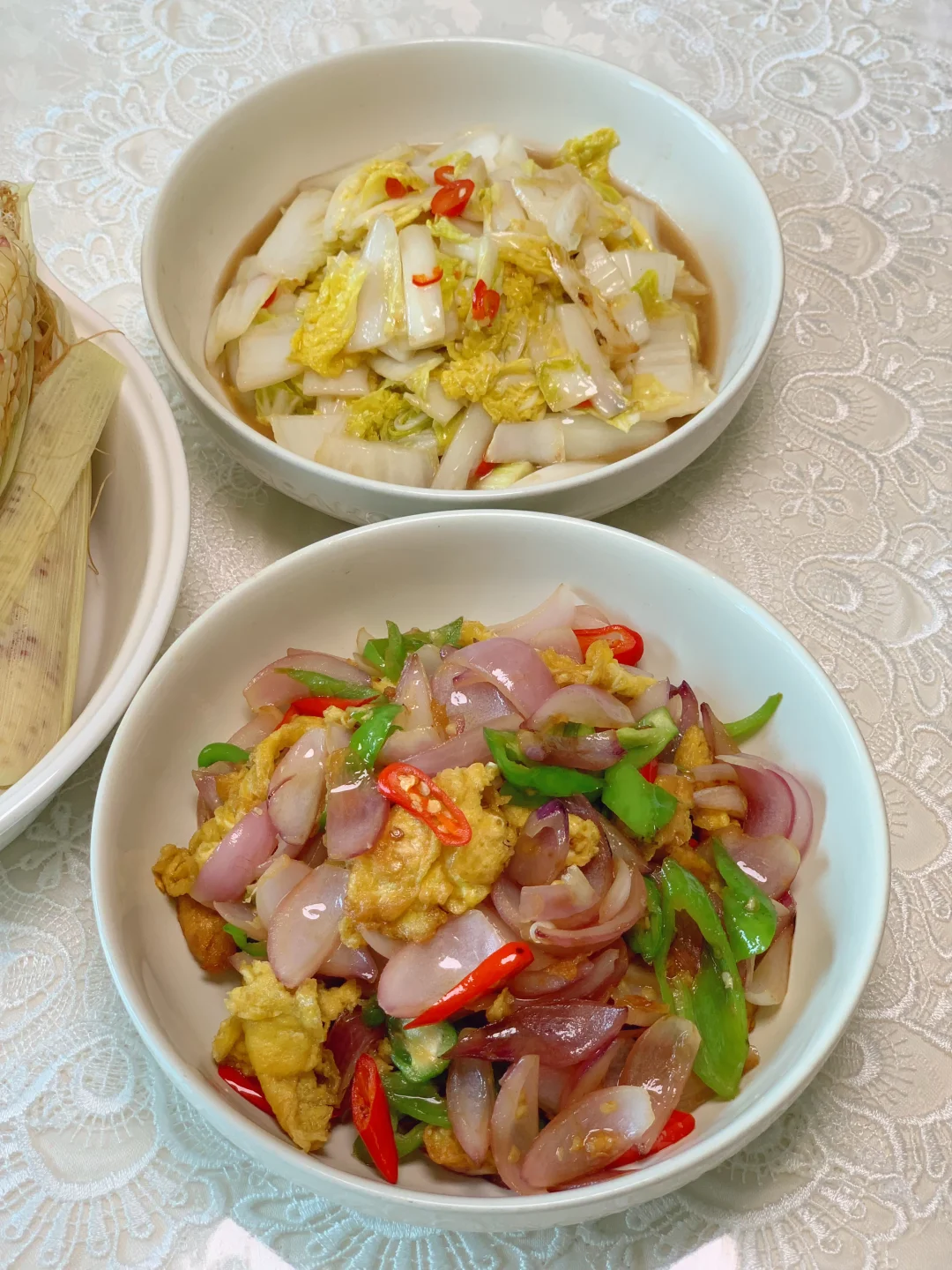 家常菜｜简简单单一餐，老妈自己种的玉米。