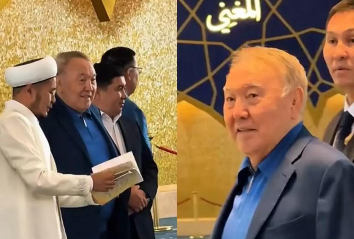 #中亚#努尔苏丹·纳扎尔巴耶夫现身阿斯塔纳中央清真寺哈萨克斯坦前总统努尔苏丹·