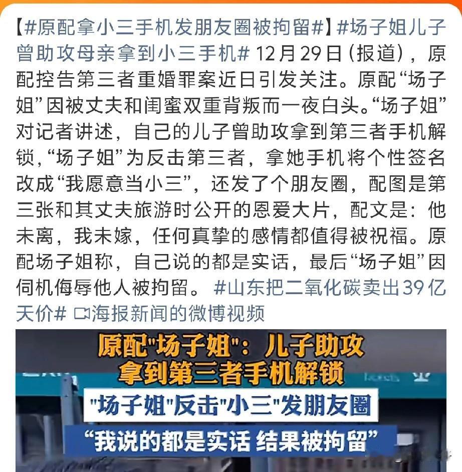 “场子姐”丈夫与闺蜜潘某的双重背叛，导致她“一夜白头”。原配“场子姐”在儿子协助