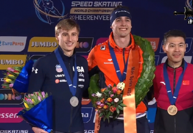 给力！宁忠岩世锦赛再获奖牌！速度滑冰世锦赛男子短距离全能项目新科奥运冠军宁忠岩延