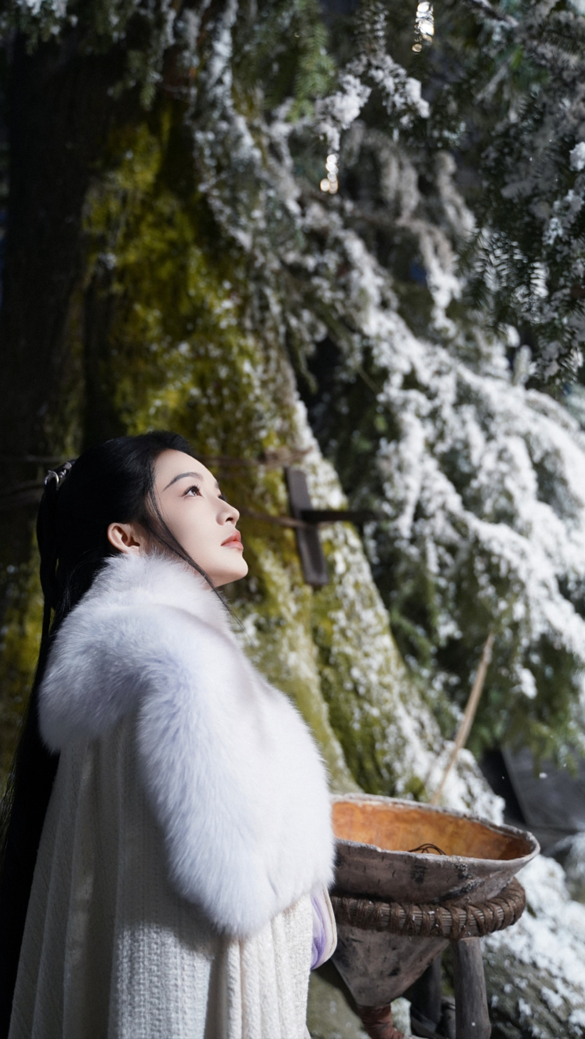 李沁薛紫夜古风：踏雪流年，沉梦如歌，繁星照清涟。李沁