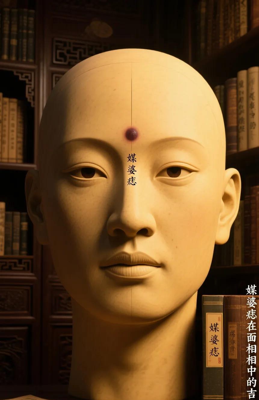 痣相分析：媒婆痣在面相中的吉凶在传统面相学中，脸部的痣被认