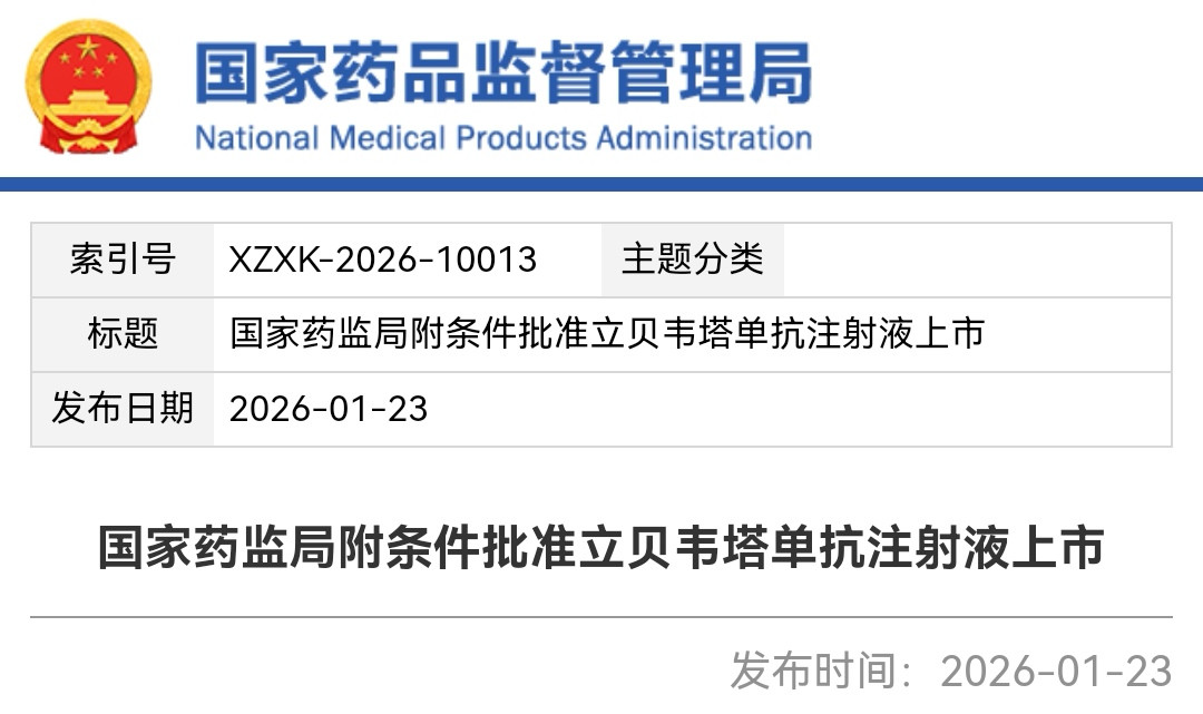 全球首个! 中国原创病毒性肝炎治疗抗体药物获批上市