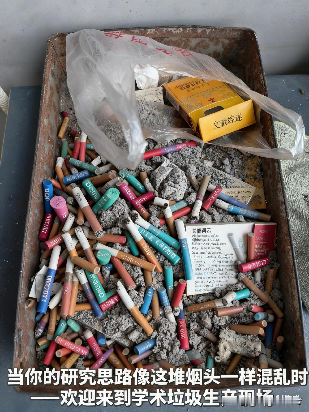 论一个金属托盘内烟草消费残留物的空间分布与社会行为学表征！当我第一眼看到这