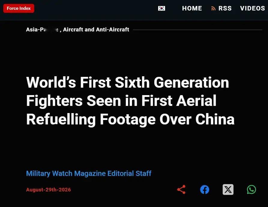 美媒:中国第六代战斗机完成了空中加油！其实，这一点都不意外，中国早就公开了两