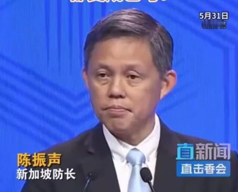 新加坡防长陈振声，5月31号对着镜头说了一段话，滴水不漏。他说：“我个人非常不