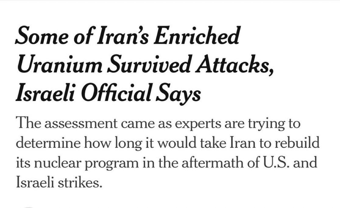 《纽约时报》报道，五角大楼正在考虑扩大对伊朗的潜在打击目标范围，包括核设施和弹道