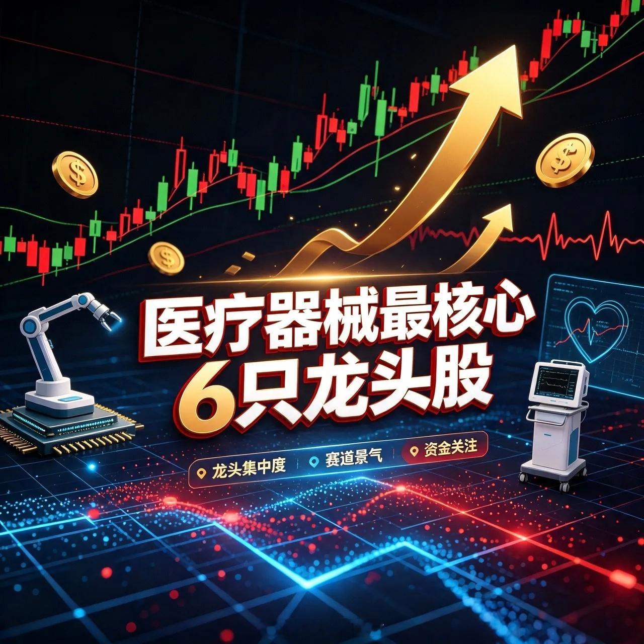 医疗器械最核心6只龙头股迈瑞医疗300760最新股价：150.47元核心技术：掌