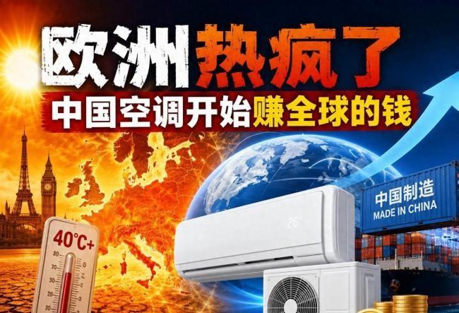 欧洲45℃烤化！政客高喊去中国化，民众却疯抢中国空调保命2026年6月，极