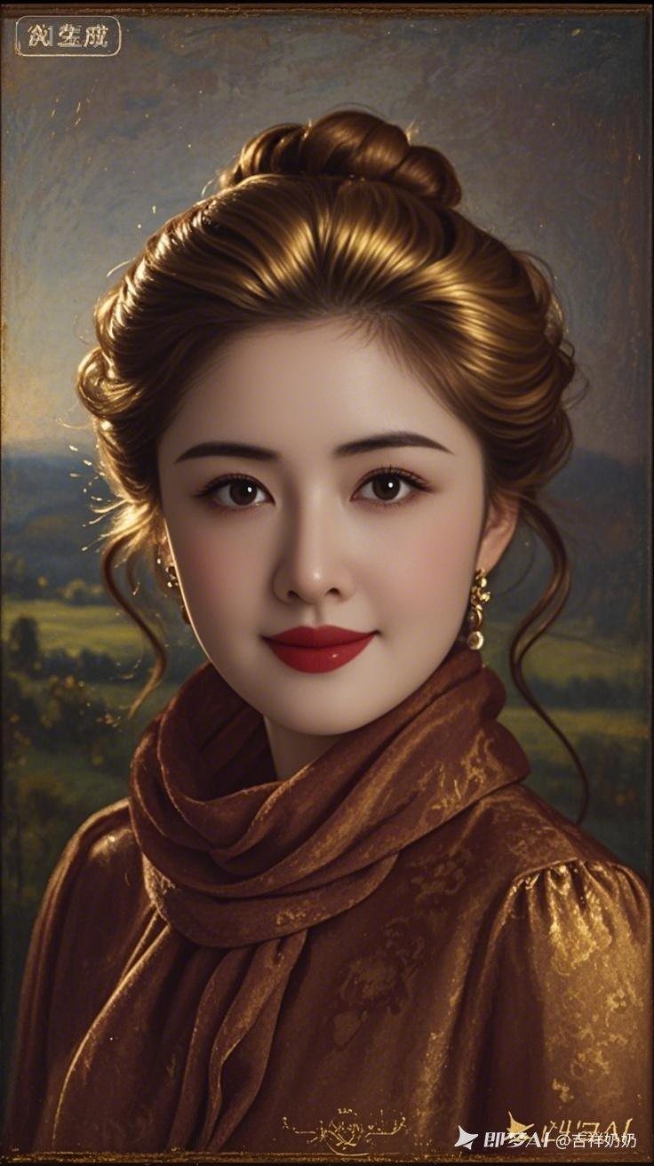 优雅复古风，红唇与金发相映成辉，尽显高贵气质！