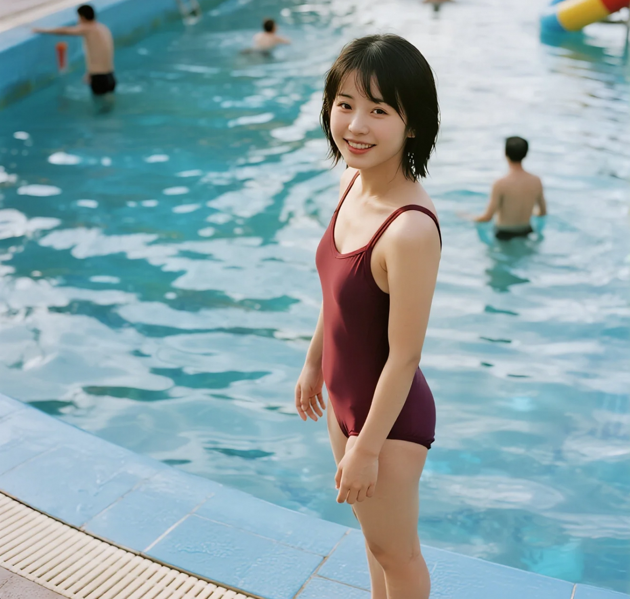 「水花压过了眼妆？不，是美貌在发光」