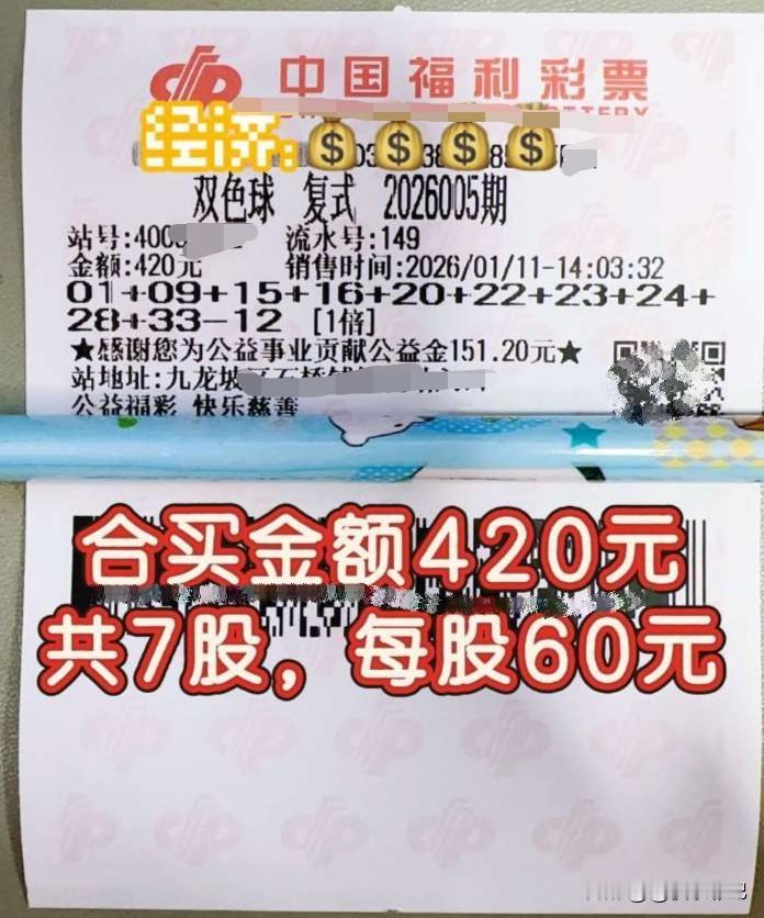 双色球合买彩票还有谁在玩儿双色球？每次开奖前充满期待，你们也是这样想的吧？