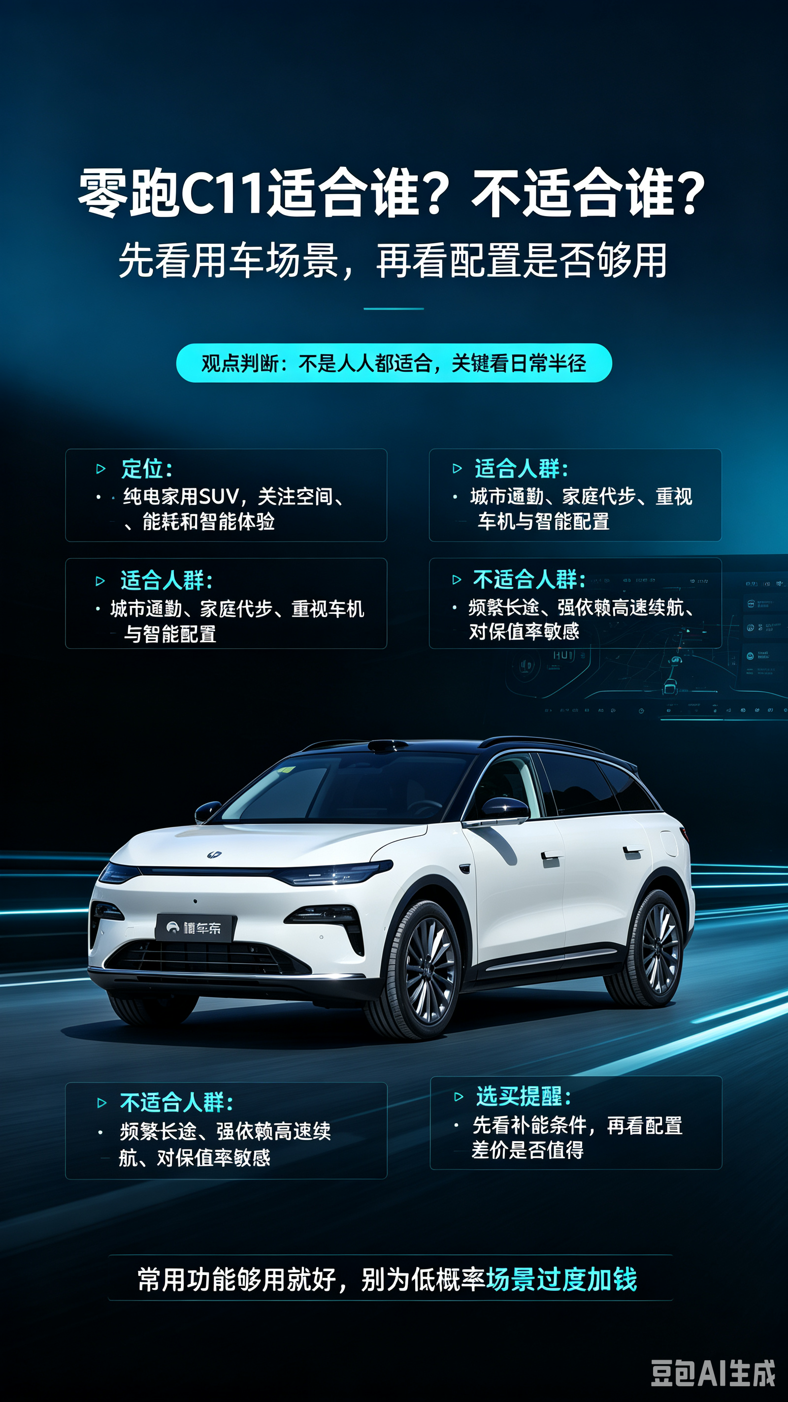 零跑C11适合谁，不适合谁