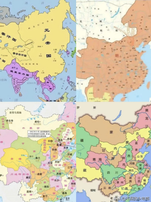 我国目前暂时的版图面积，可能是往上数四个朝代中面积最小的…民国巅峰时期的面积