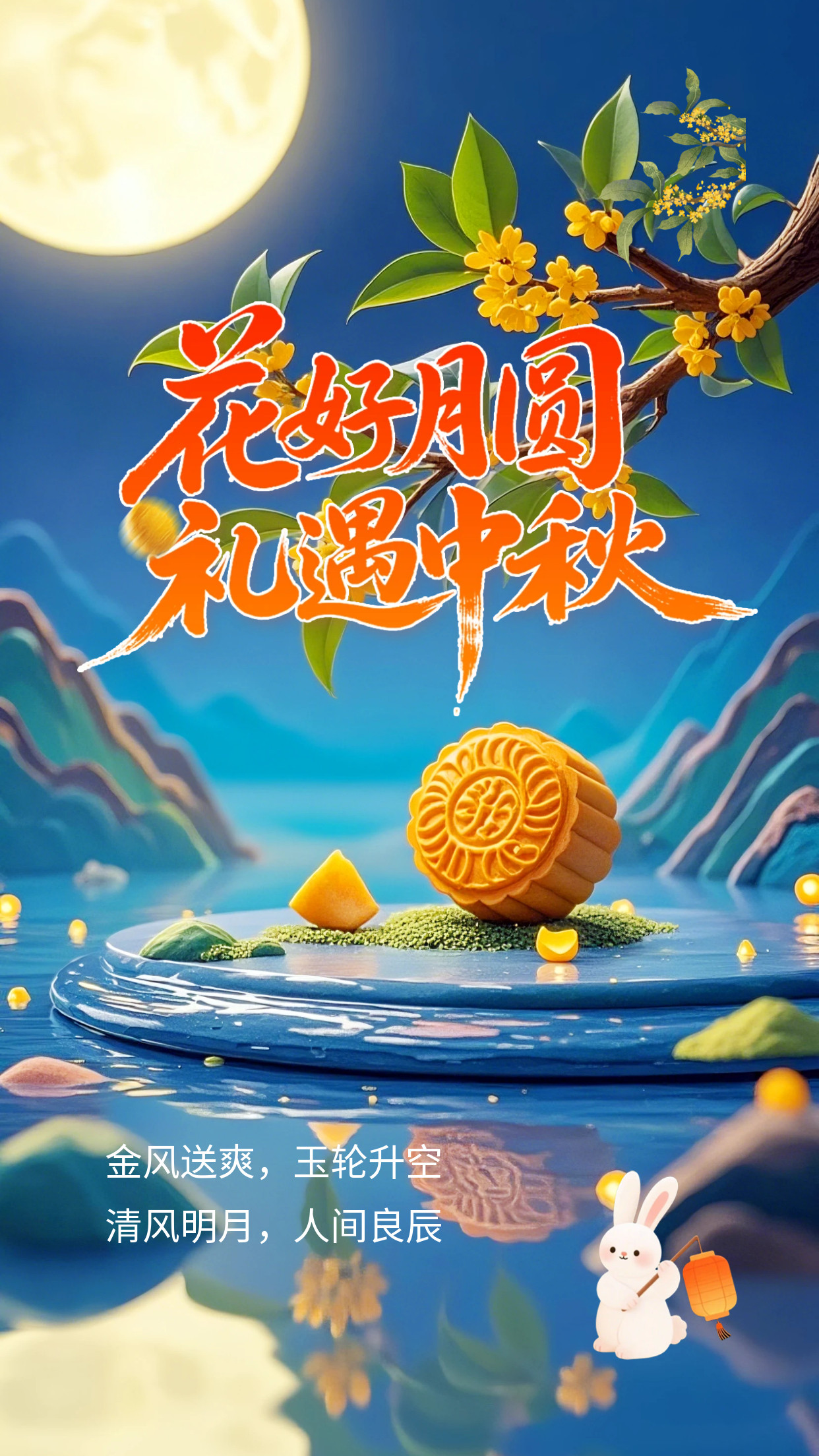 2026.9.25中秋节祝福图片海报壁纸拿图吱一声噢～中秋节中秋快乐