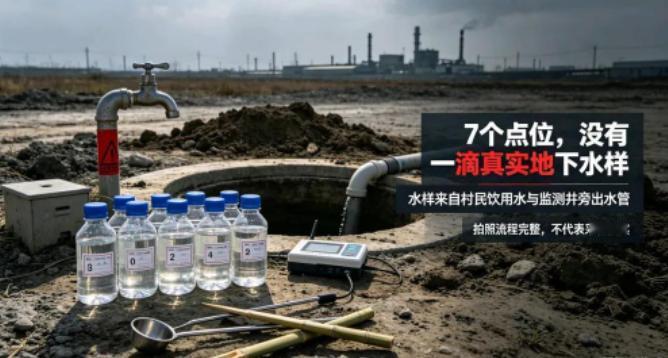 七个采样点位，未见一滴实水：我们身处充斥虚假数据构筑的茧房之中。 央视记者暗