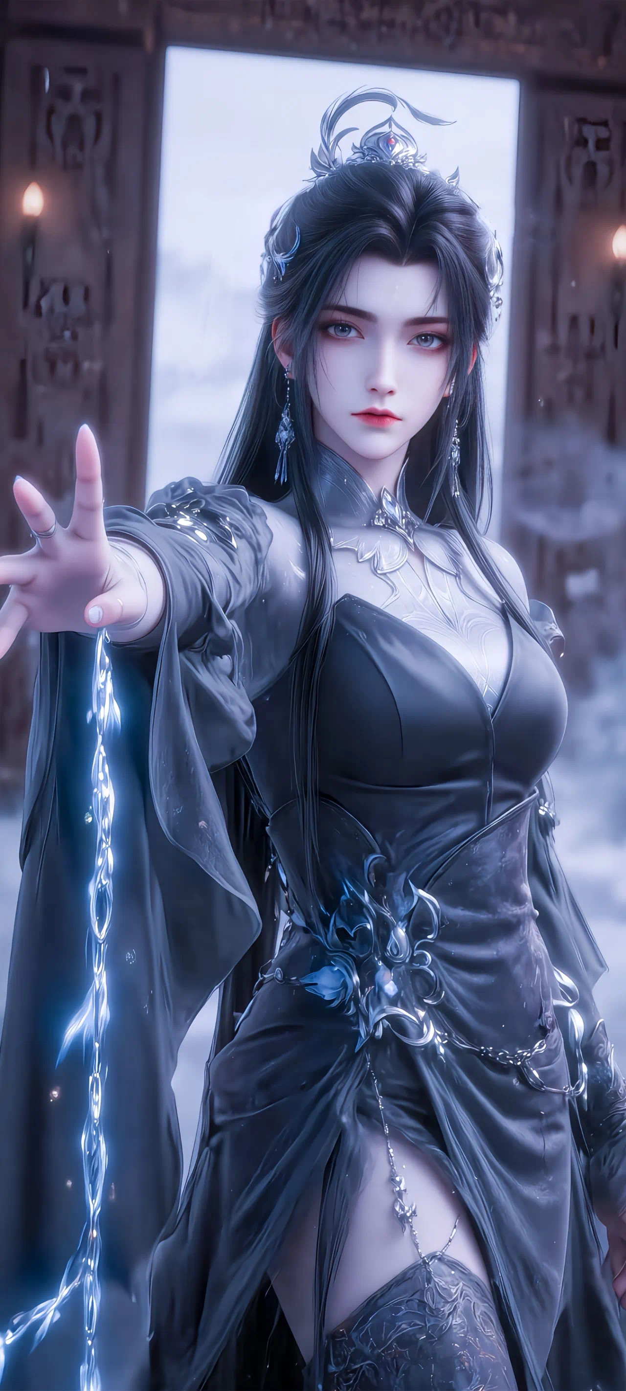 诛仙陆雪琪【精美壁纸】黑色长裙，是另一种美丽！国产动漫​​​
