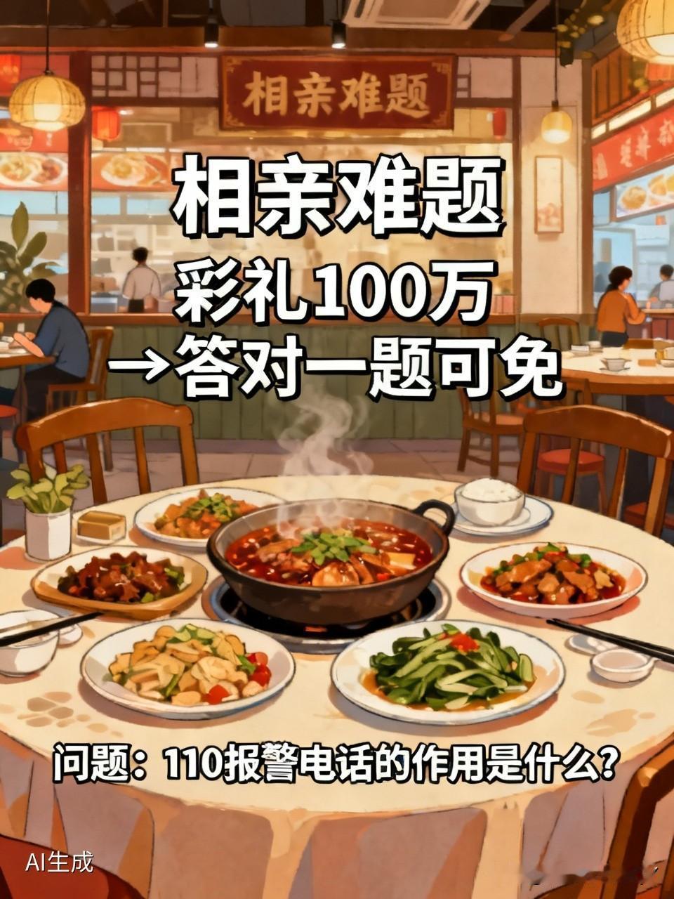 小伙相亲遇难题，背后是否另有隐情？有个小伙去相亲，约在了一家饭店。酒菜上齐后，