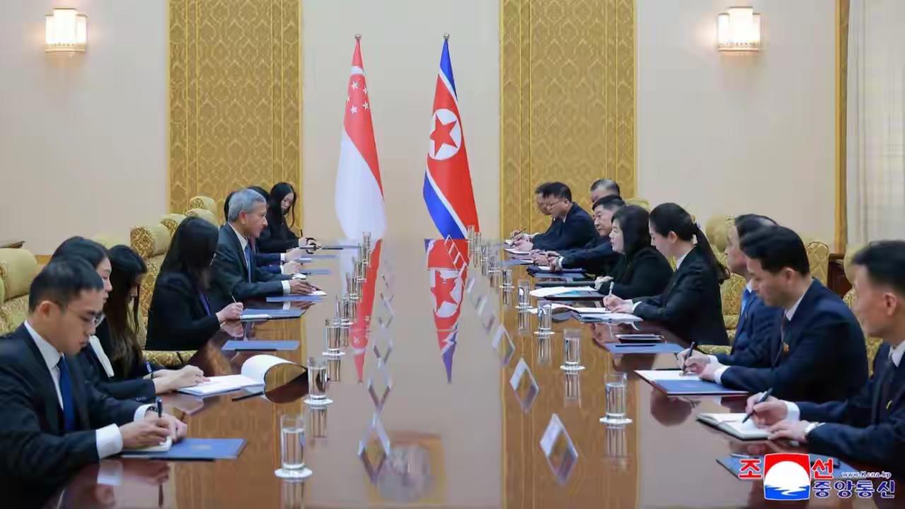 5月27日，新加坡外长维文在结束对中国的访问之后，已经抵达了朝鲜平壤，并且和朝外