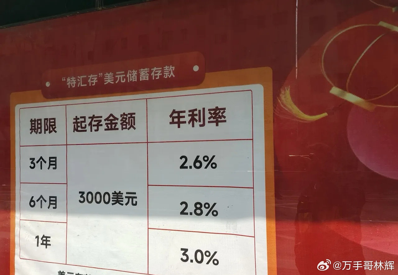 兄弟们你们怎么选存款方式？人民币存款最高3年以上存款利率1.75%，而旁边也退出