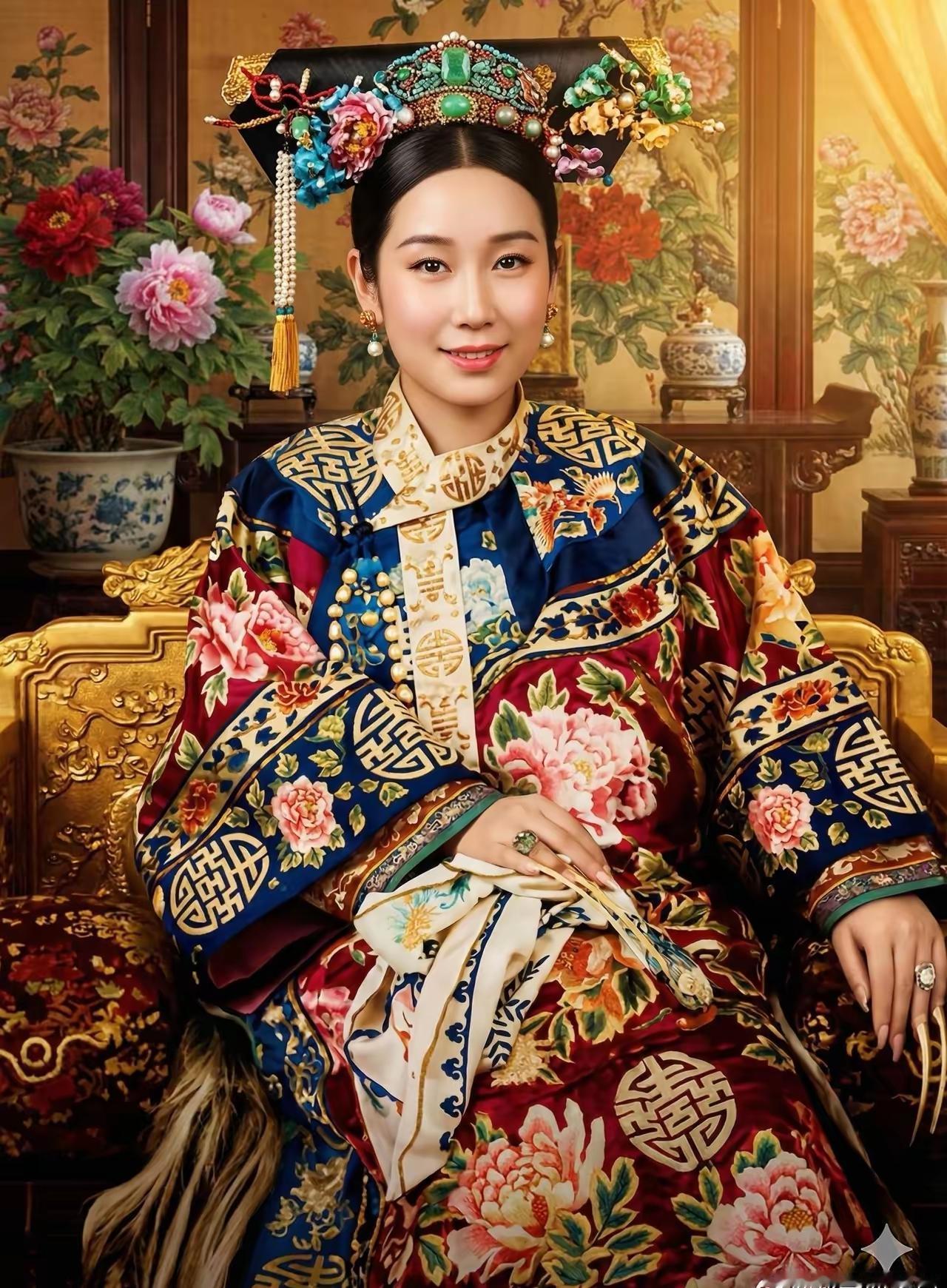 根据禧慈太后照片用AI推演出来的18岁青年慈禧样貌，大家觉得漂亮么？