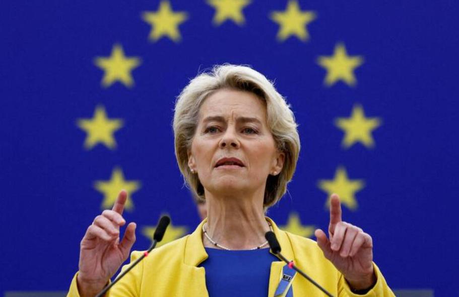 就在刚刚，冯德莱恩：我以强烈措辞谴责伊朗，必须全面尊重国际法。 先把事情说