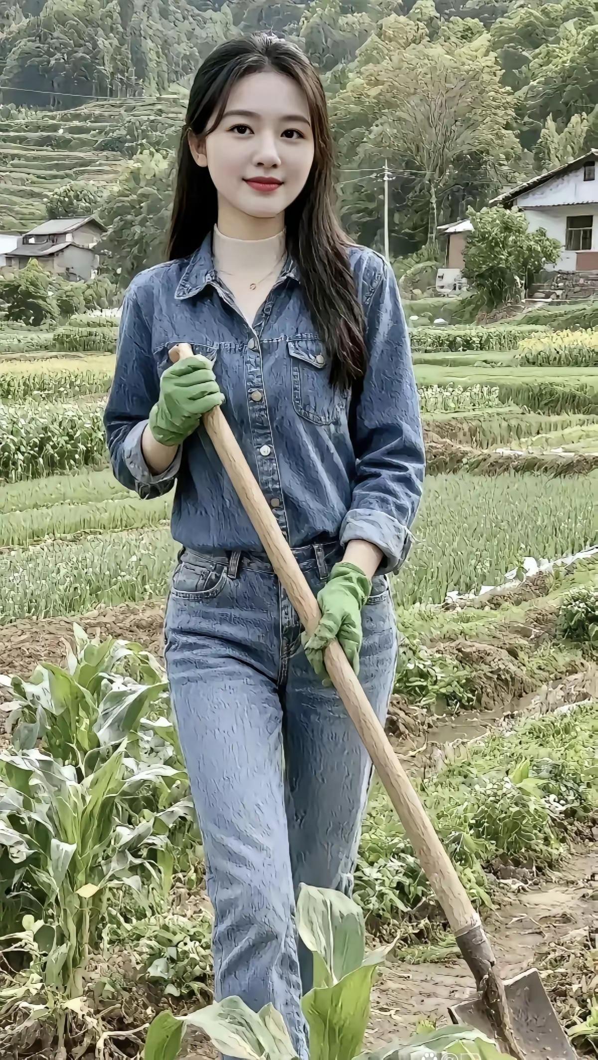 田园少女，耕耘青春，收获美好！🌾💚
