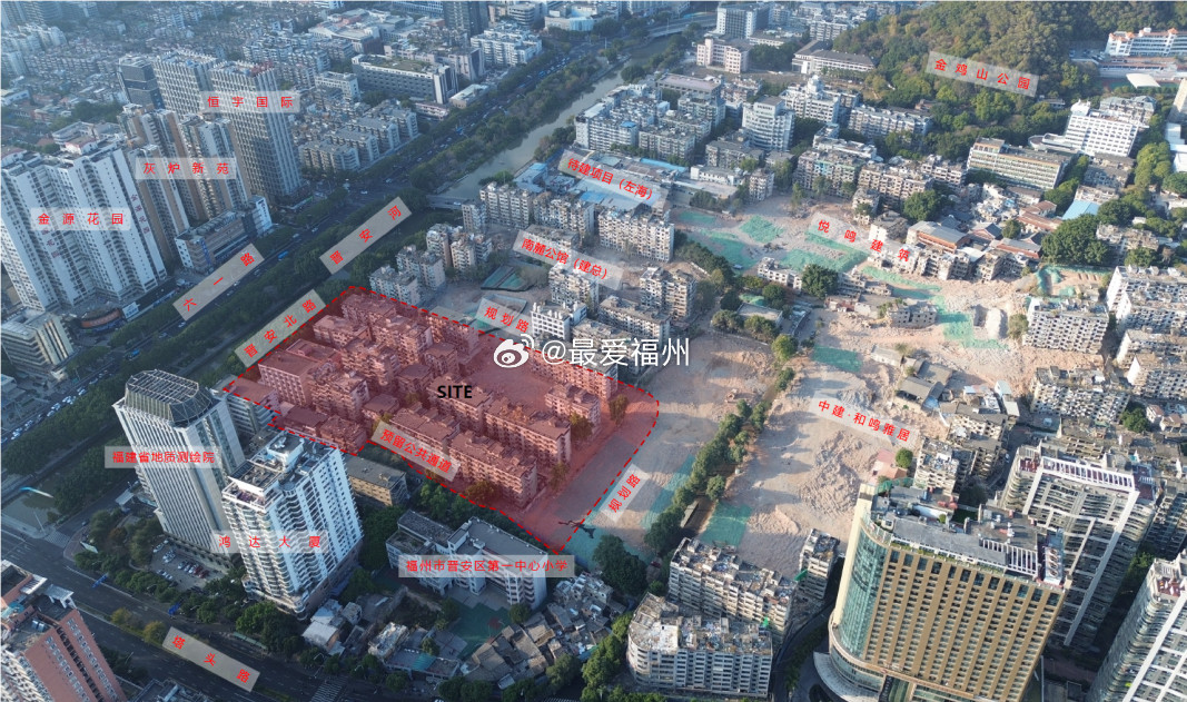 已出让的福州晋安琯尾街地块房企项目布局