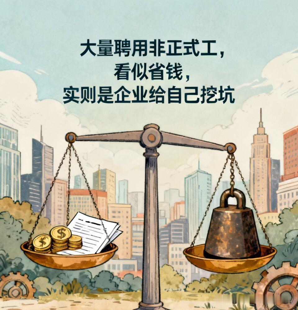 大量聘用非正式工，看似省钱，实则是企业给自己挖坑分析当下经济现状，有一个容易