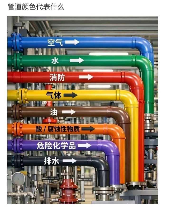 管道颜色代表什么